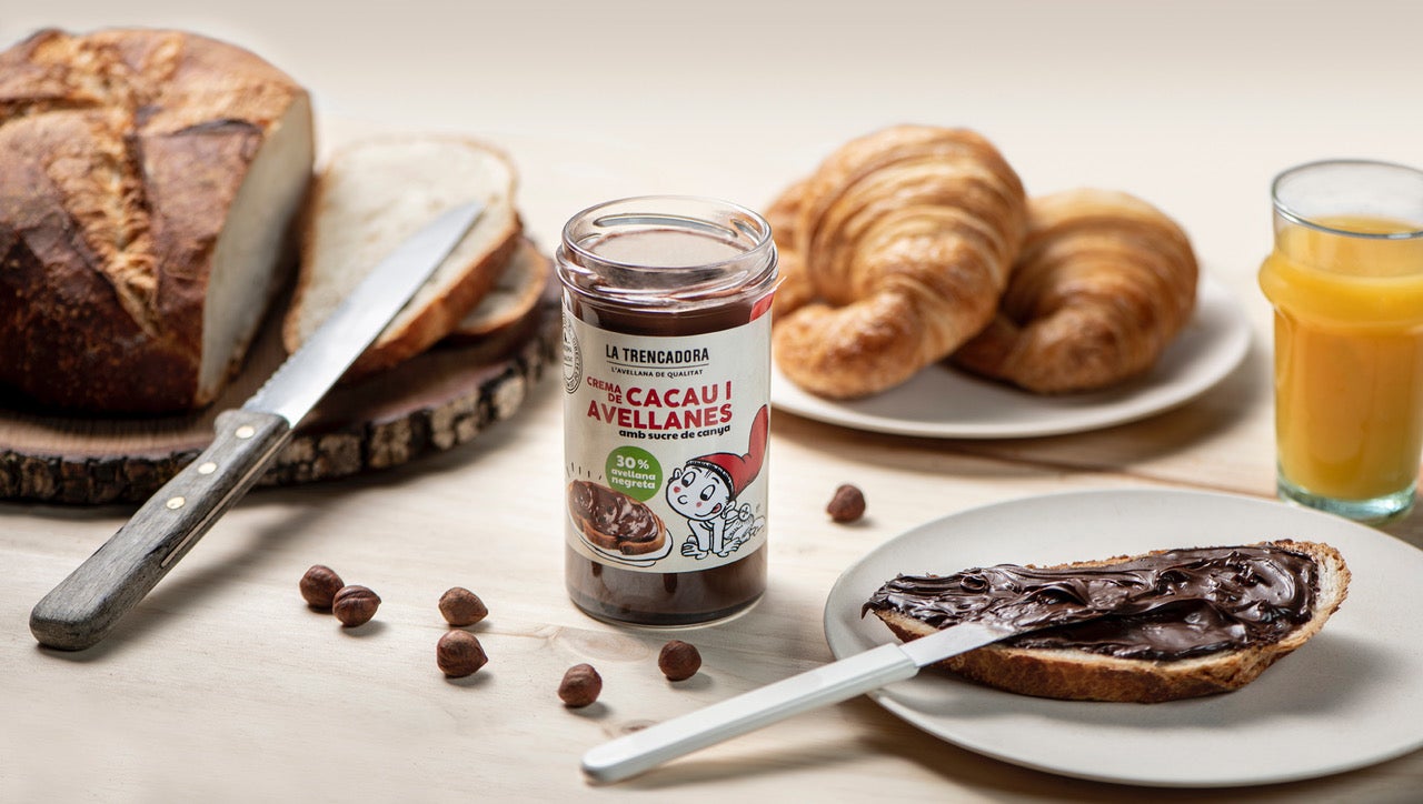 La crema de cacau i avellanes de La Trencadora 