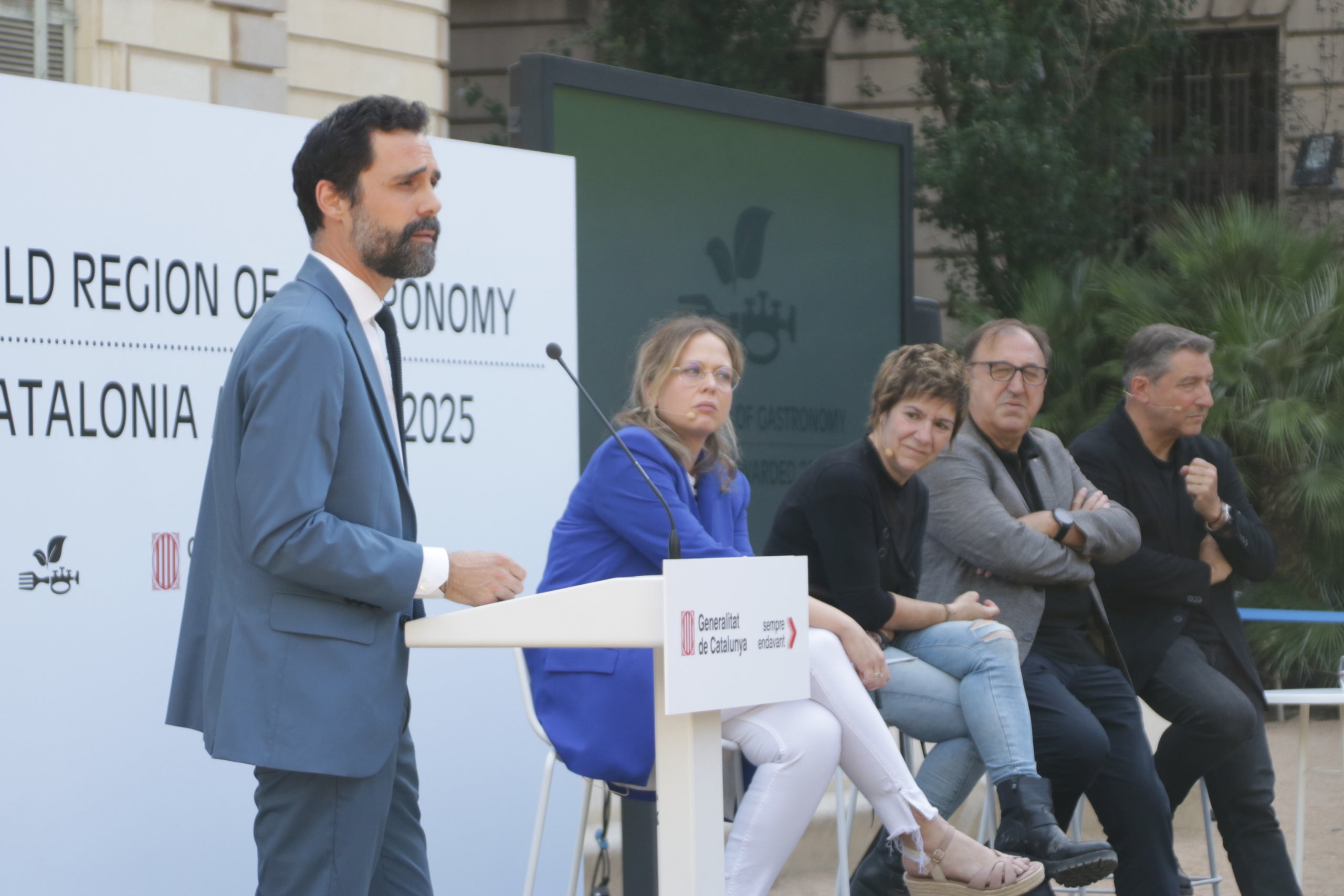 L'acte al Palau Robert on s'ha anunciat que Catalunya serà Regió Mundial de la Gastronomia el 2025 | ACN