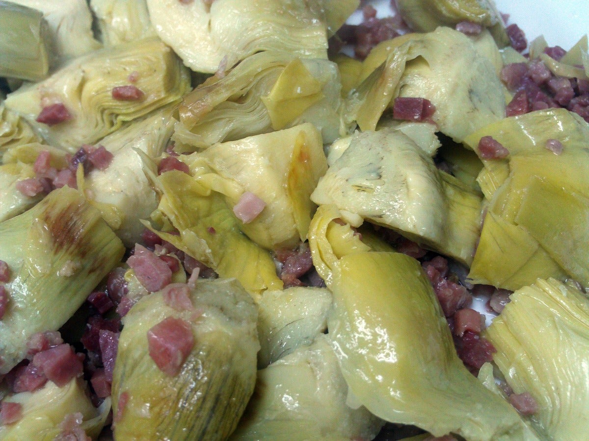 Carxofes amb pernil | Pxhere