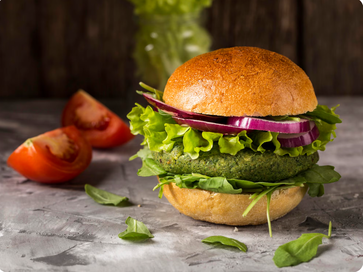 Una hamburguesa vegetal | Freepik