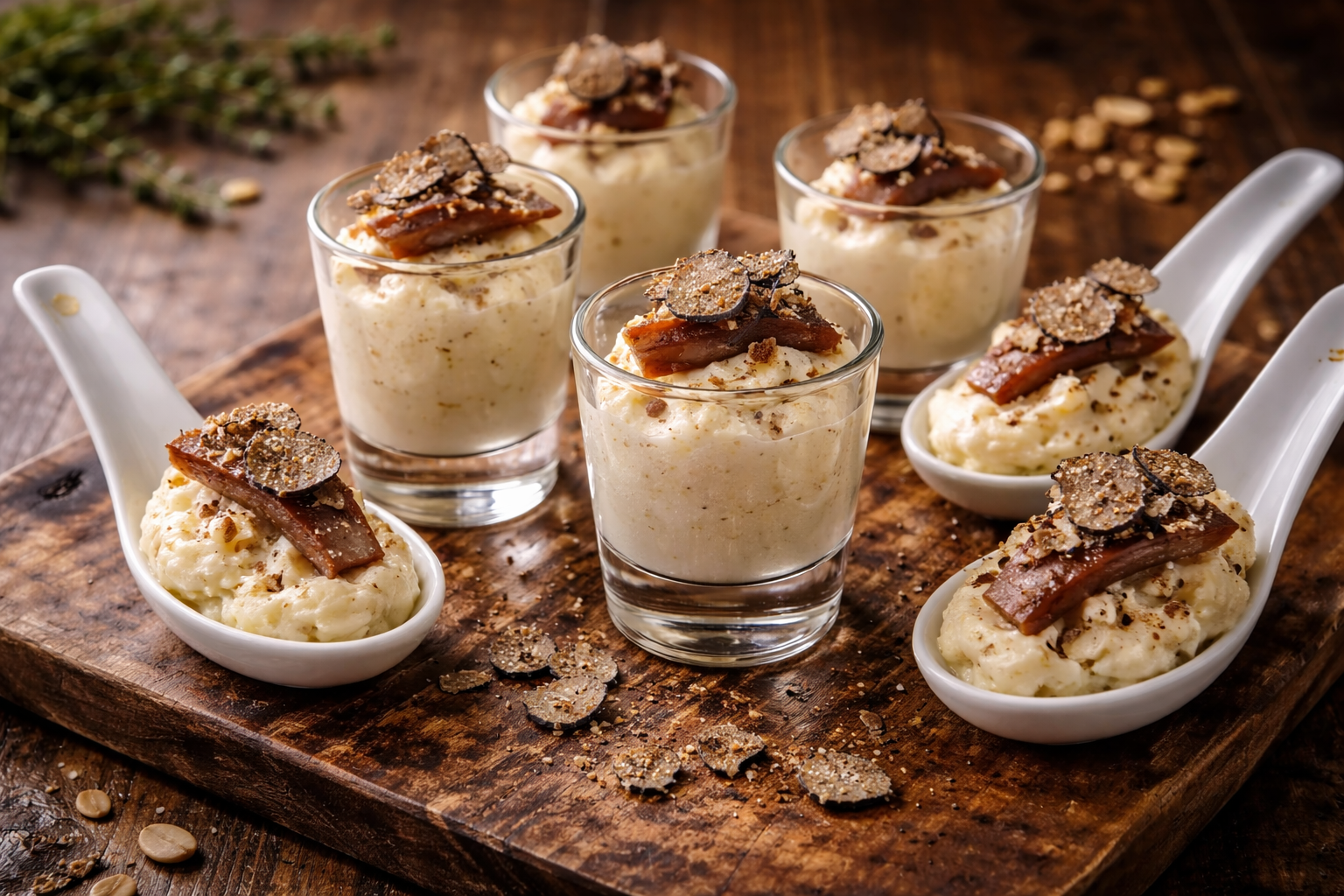 Núvols salats de coliflor rostida, tòfona i anxova