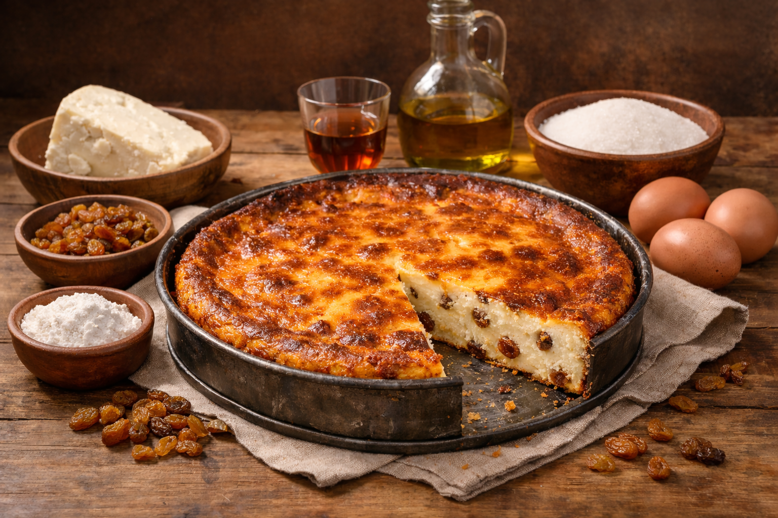 Un pastís de formatge