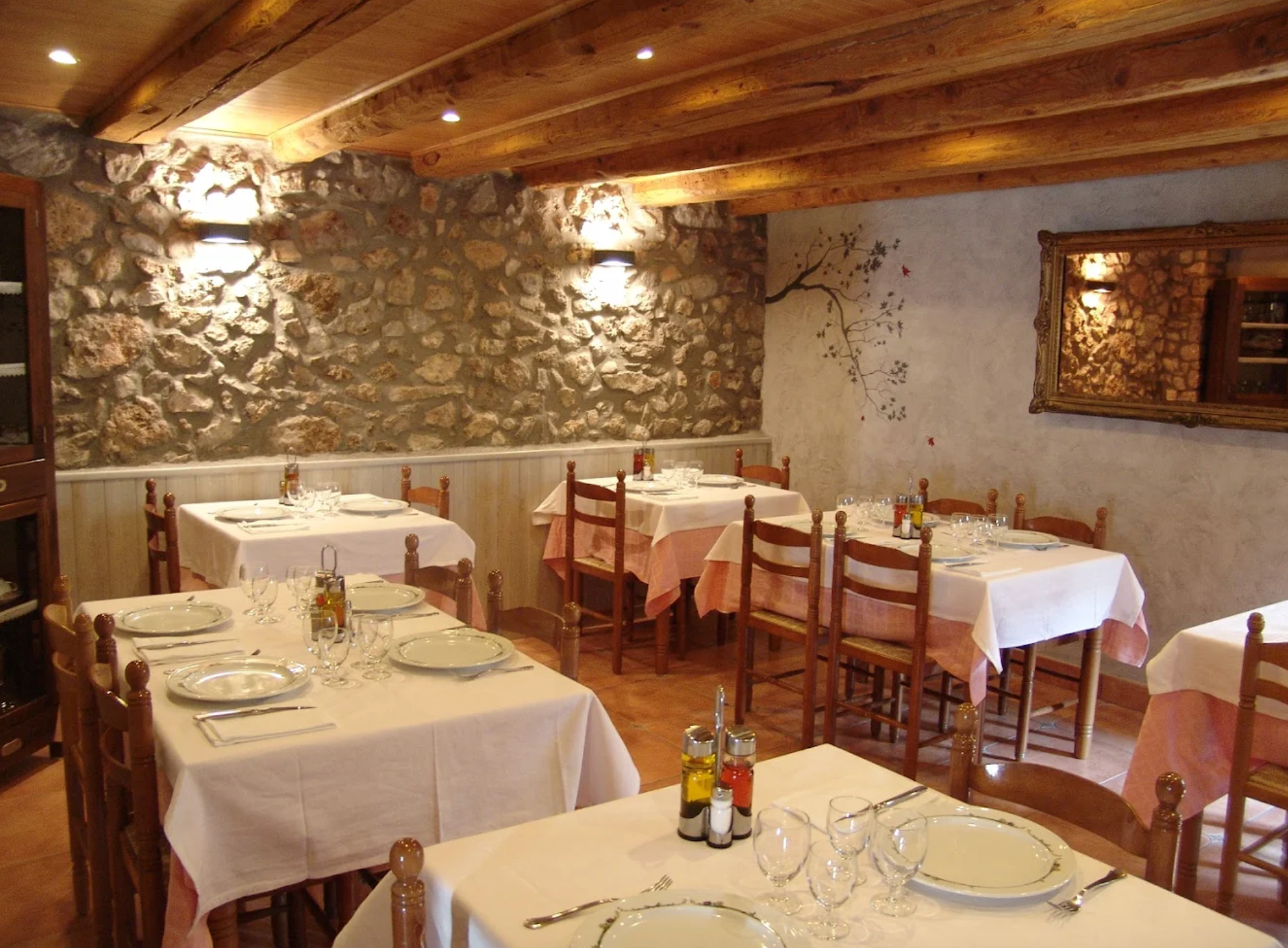 Menjador del restaurant Cal Celso 