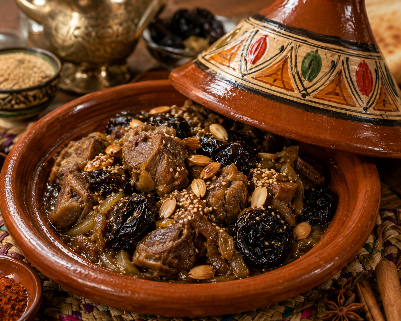 Tagín de xai amb prunes 